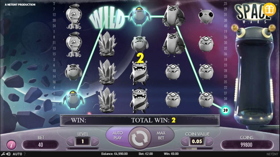 space wars slot win