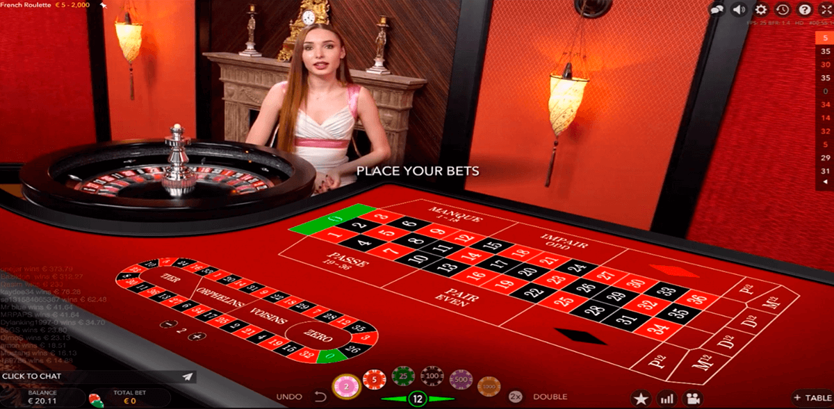 French Roulette Evolution Gaming